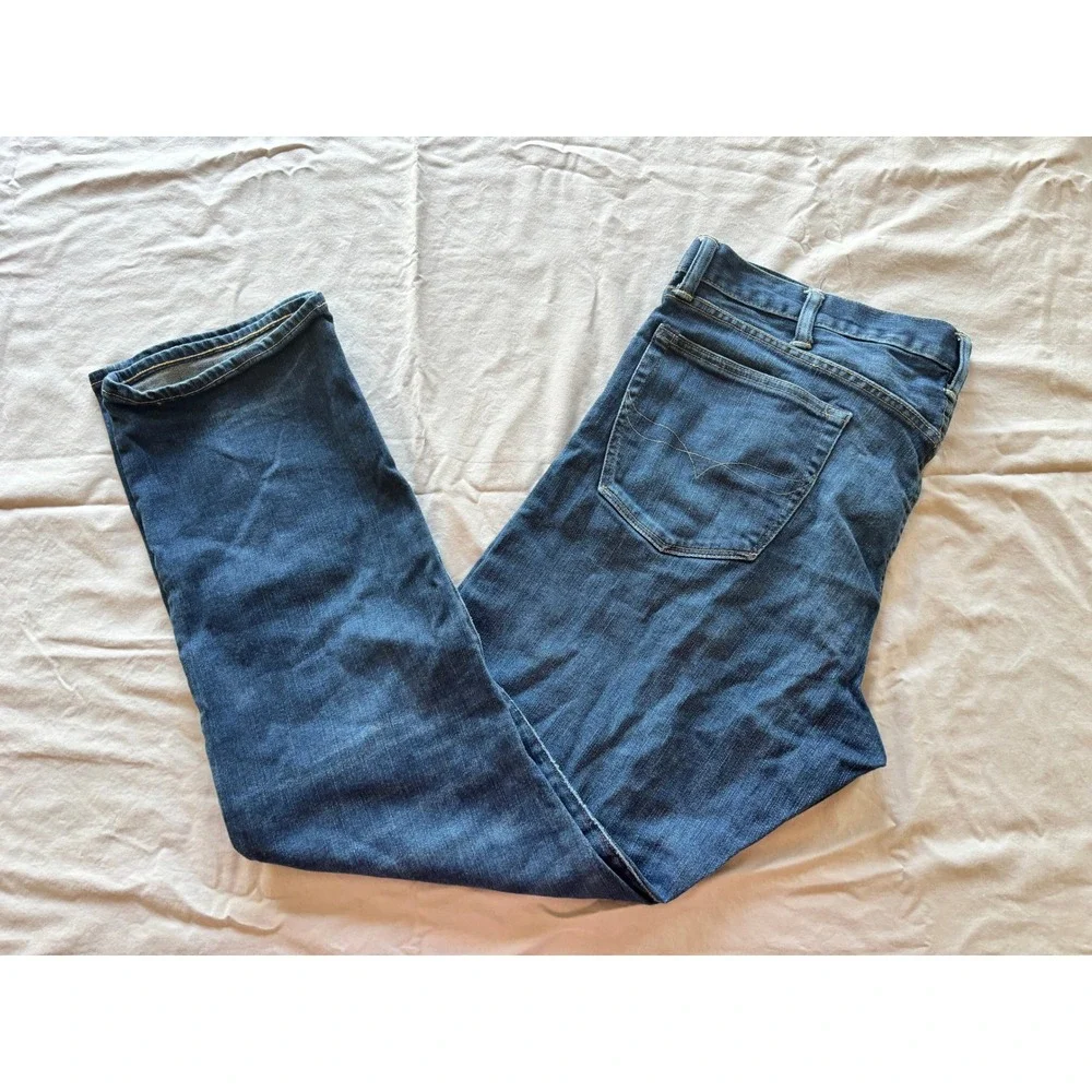 Polo Ralph Lauren Mens Straight Leg Jeans Blue Medium Wash 38x32 Stretch Denim